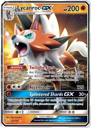 Lycanroc GX 082/181 - SM  Team Up Holofoil - for just $1.01! 