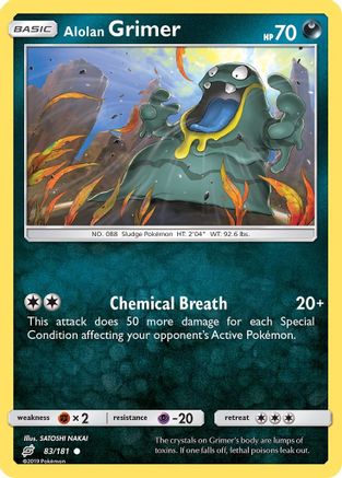 Alolan Grimer 083/181 - SM  Team Up Reverse Holofoil - for just $0.20! 