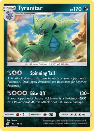 Tyranitar 085/181 - SM  Team Up Holofoil - for just $0.76! 