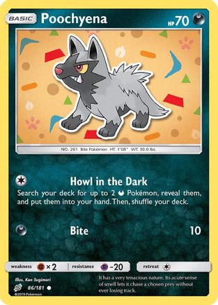 Poochyena 086/181 - SM  Team Up Reverse Holofoil - for just $0.20! 