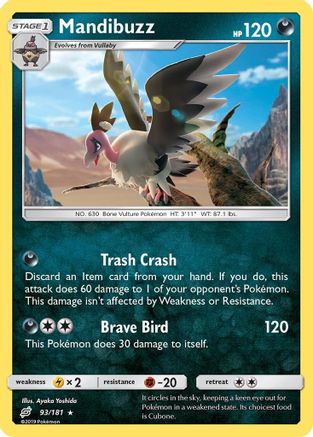 Mandibuzz 093/181 - SM  Team Up Reverse Holofoil - for just $0.32! 
