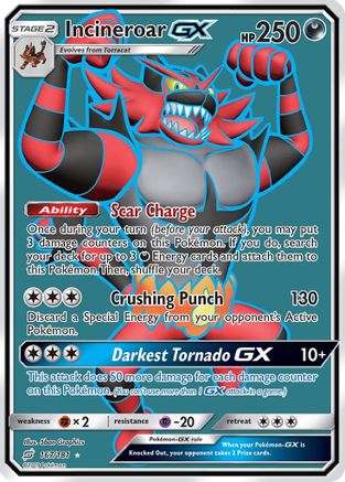 Incineroar GX (Full Art) 167/181 - SM  Team Up Holofoil - for just $3.76! 