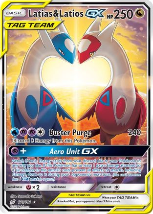 Latias & Latios GX (Alternate Full Art) 170/181 - SM  Team Up Holofoil - for just $836.68! 