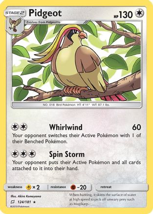 Pidgeot 124/181 - SM  Team Up - for just $0.27! 