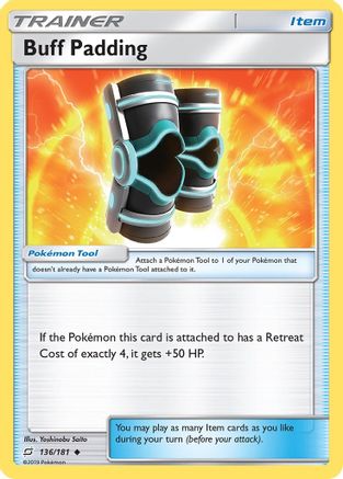 Buff Padding 136/181 - SM  Team Up Reverse Holofoil - for just $0.13! 