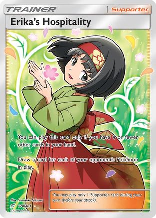 Erika's Hospitality (Full Art) 174/181 - SM  Team Up Holofoil - for just $63! 
