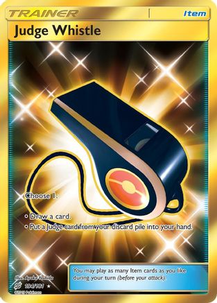 Judge Whistle (Secret) 194/181 - SM  Team Up Holofoil - for just $2.07! 
