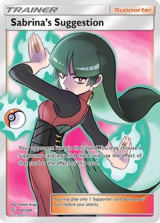 Sabrina's Suggestion (Full Art) 181/181 - SM  Team Up Holofoil - for just $91.86! 