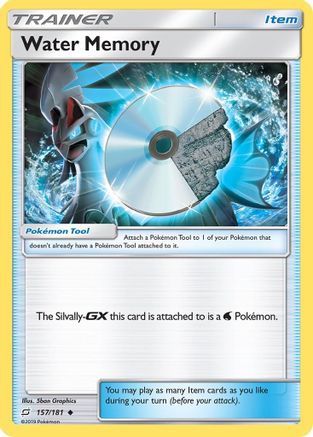 Water Memory 157/181 - SM  Team Up Reverse Holofoil - for just $0.18! 