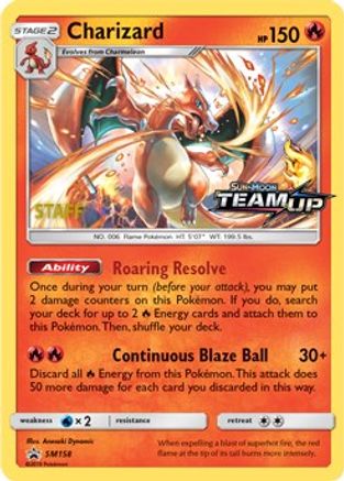 Charizard [Staff] SM158 - SM Promos Holofoil - for just $312.50! 