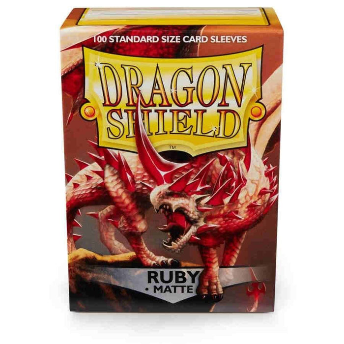 Dragon Shield: Standard 100ct Sleeves - Ruby (Matte) - for just $14.99! 
