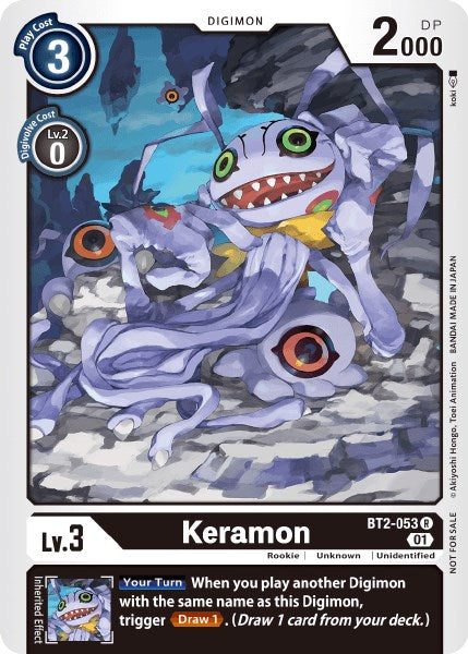 Keramon [BT2-053] (Tamer Party Vol. 3) [Release Special Booster Promos] - Just $1.75! Shop now at Retro Gaming of Denver