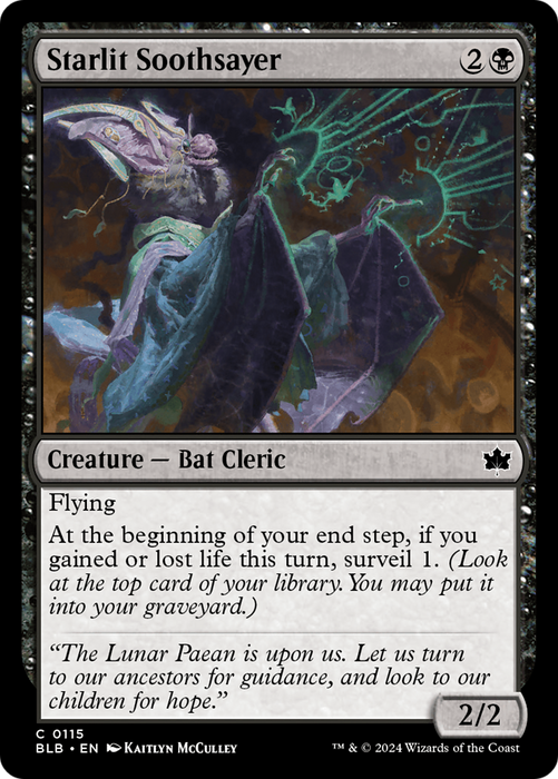 Starlit Soothsayer (BLB-115) - Bloomburrow - for just $0.04! 