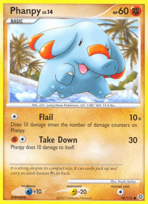 Phanpy (98/132) [Diamond & Pearl: Secret Wonders] - for just $0.15! 