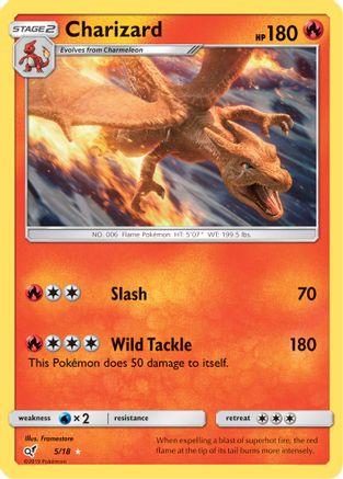 Charizard 005/18 - Detective Pikachu Holofoil - for just $3.64! 