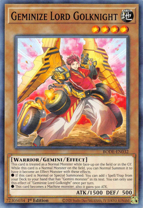 Geminize Lord Golknight [BODE-EN032] Common - for just $0.10! 
