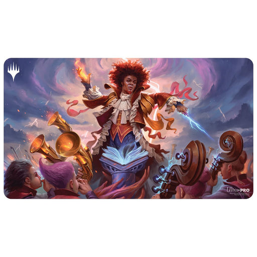 Magic the Gathering: Strixhaven Playmat - Prismari - Zaffai, Thunder Conductor - Just $21.99! Shop now at Retro Gaming of Denver