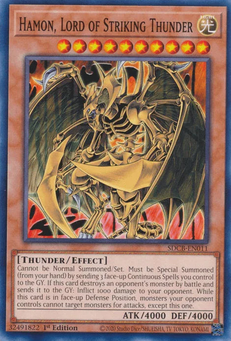 Hamon, Lord of Striking Thunder [SDCB-EN011] Common - for just $0.10! 