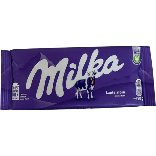Milka Alpine Milk Chocolate Bar 90g - Creamy Swiss Chocolate Delight - for just $3.99! 