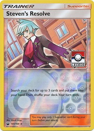 Steven's Resolve (145/168) (League Promo) [Sun & Moon: Celestial Storm] - Just $0.25! Shop now at Retro Gaming of Denver