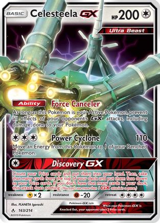 Celesteela GX 163/214 - SM  Unbroken Bonds Holofoil - for just $1.86! 