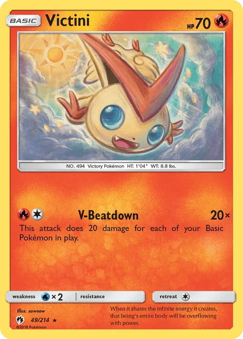 Victini (49/214) [Sun & Moon: Lost Thunder] - for just $0.30! 