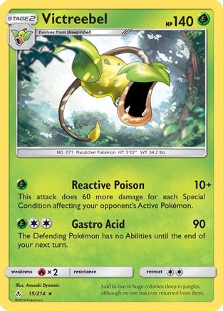 Victreebel 015/214 - SM  Unbroken Bonds - for just $0.23! 