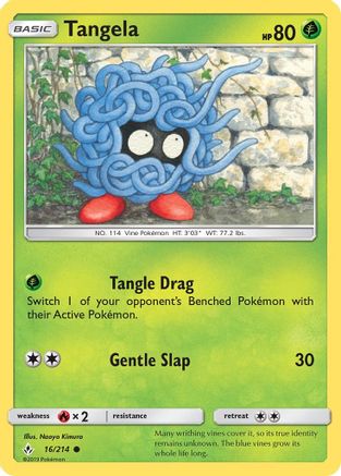 Tangela 016/214 - SM  Unbroken Bonds Reverse Holofoil - for just $0.13! 