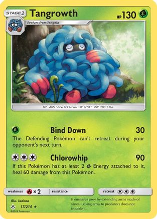 Tangrowth 017/214 - SM  Unbroken Bonds Reverse Holofoil - for just $0.23! 