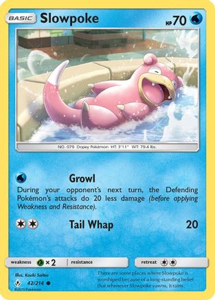 Slowpoke 042/214 - SM  Unbroken Bonds - for just $0.14! 