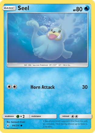 Seel 044/214 - SM  Unbroken Bonds Reverse Holofoil - for just $0.13! 