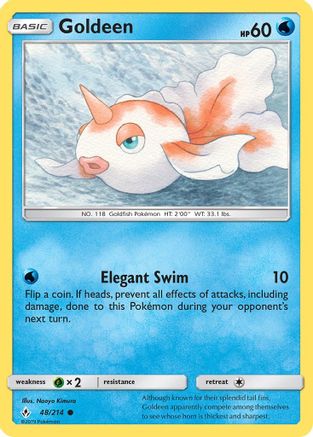 Goldeen 048/214 - SM  Unbroken Bonds Reverse Holofoil - for just $0.13! 