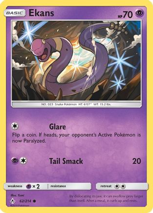 Ekans 062/214 - SM  Unbroken Bonds - for just $0.05! 