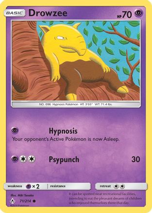 Drowzee 071/214 - SM  Unbroken Bonds - for just $0.10! 