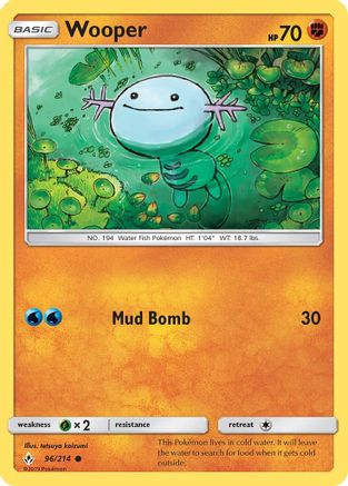 Wooper 096/214 - SM  Unbroken Bonds - for just $0.19! 