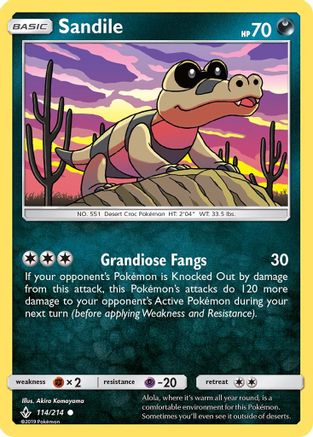 Sandile 114/214 - SM  Unbroken Bonds - for just $0.10! 