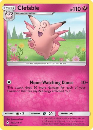 Clefable 133/214 - SM  Unbroken Bonds - for just $0.41! 