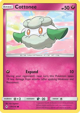 Cottonee 139/214 - SM  Unbroken Bonds - for just $0.05! 