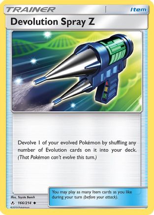 Devolution Spray Z 166/214 - SM  Unbroken Bonds Reverse Holofoil - for just $0.13! 