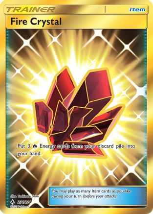 Fire Crystal (Secret) 231/214 - SM  Unbroken Bonds Holofoil - for just $4.63! 