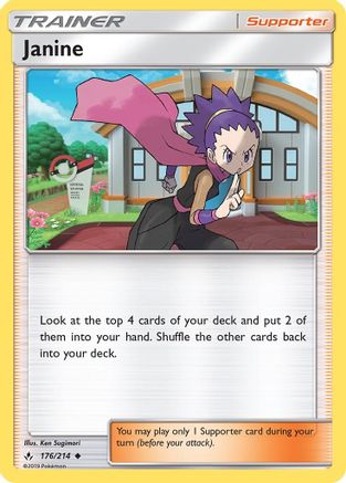 Janine 176/214 - SM  Unbroken Bonds Reverse Holofoil - for just $0.23! 