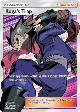 Koga's Trap (Full Art) 211/214 - SM  Unbroken Bonds Holofoil - for just $8.92! 