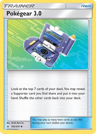 Pokegear .0 182/214 - SM  Unbroken Bonds Reverse Holofoil - for just $1.73! 