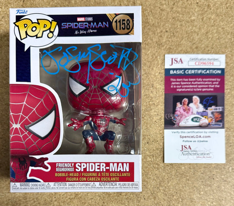 Josey Scott Of Saliva “Hero” Signed Spider-Man Funko Pop #1158 With JSA COA - for just $135! 