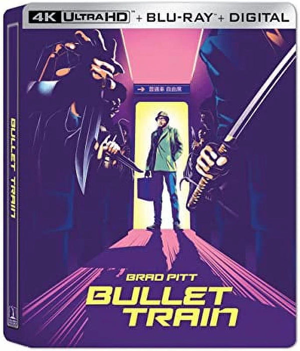 Bullet Train - Limited Edition Steelbook + Cards (4K / Blu-Ray + Digital) - for just $36.99! 