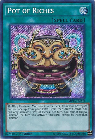 Pot of Riches [MP15-EN233] Secret Rare - for just $0.20! 