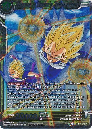 Vegeta, a Master's Temperament (Series 7 Super Dash Pack) (P-137) [Promotion Cards] - for just $0.10! 