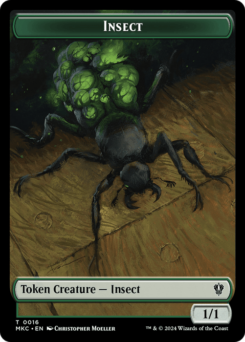 Insect (0016) // Manifest Double-Sided Token [Murders at Karlov Manor Commander Tokens] - Just $0.10! Shop now at Retro Gaming of Denver