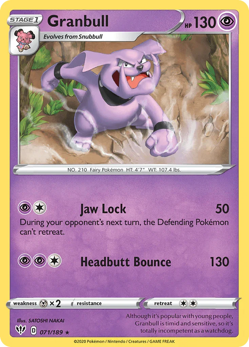 Granbull (071/189) [Sword & Shield: Darkness Ablaze] - for just $0.10! 