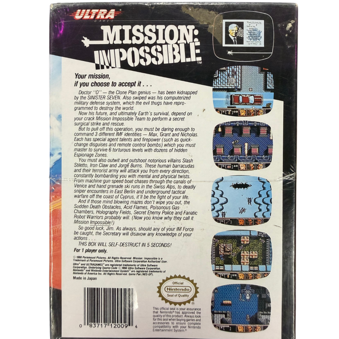 Mission Impossible [Sealed] – Nintendo Entertainment System (NES) - for just $114.99! 
